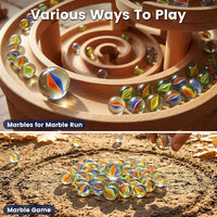 POPLAY 50 PCS Marbles Bulk with Whistle - Multi-Size Marbles - image 4