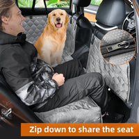 Dog Car Seat Cover for Back Seat - gray - image 2
