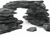 Natural Slate Stone for Aquariums 3 to 10 Inches Perfect Fish Tank Rocks Reptile Basking Stones & Fairy Garden Decor-20LB
