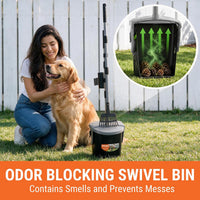 Dog Pooper Scooper with Bag Attachment - Grey - image 4