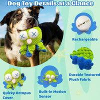 Interactive Octopus Dog Toys - Octopus - image 3