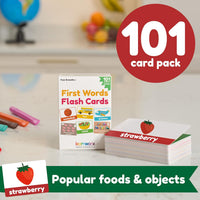 101 First Words Travel Size Flash Cards, 202 Sides - Travel Size (4½ x 3") - image 3