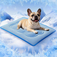 Dog Cooling Mat, Thick Cooling Mat for Extra Large Dogs with PCM & Thermochromic Tech, Dual-Sided - Medium