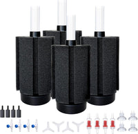 ALEGI 4 Pcs Large Aquarium Sponge Filter for 40-80 Gal Betta Fish Tank – Essentials for Fish - (Upgrade) 20-50 Gal 4 Pcs