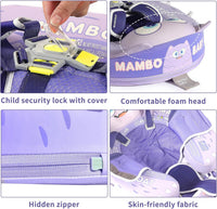 Mambobaby Float with Canopy Size Improved Non Inflatable Infant Baby - Monster Purple - image 4