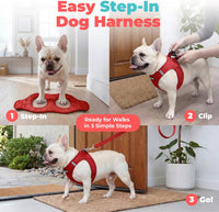 Voyager Step-in Air Dog Vest Harness - Red / XL (Chest: 20.5 - 23") - image 2