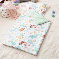 Bunnikins & Clover Toddler Nap Mat with Removable Pillow - Whale White - image 3