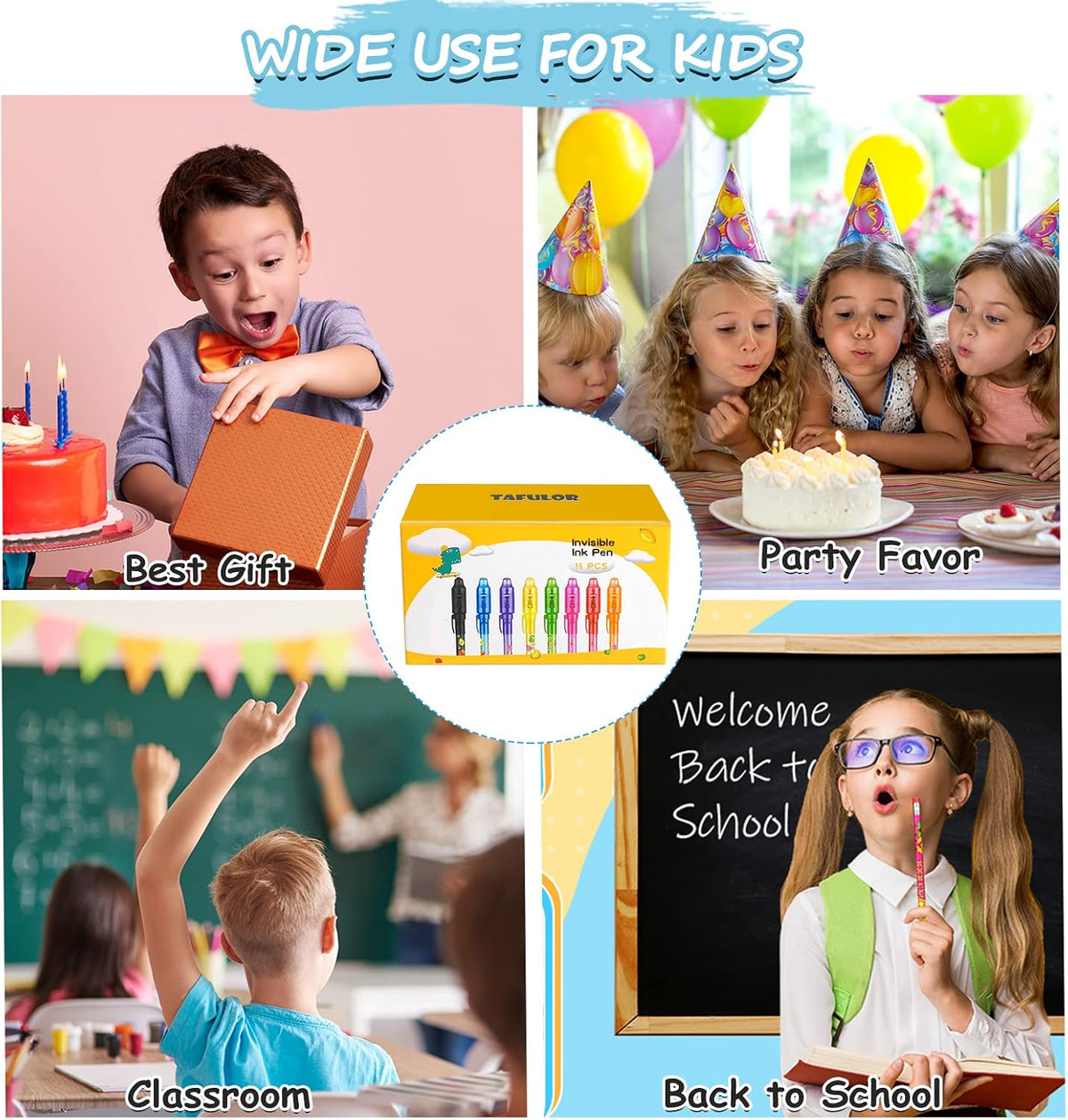 TAFULOR Invisible Ink Pen for Kids - 8 Count (Pack of 1) - image 4