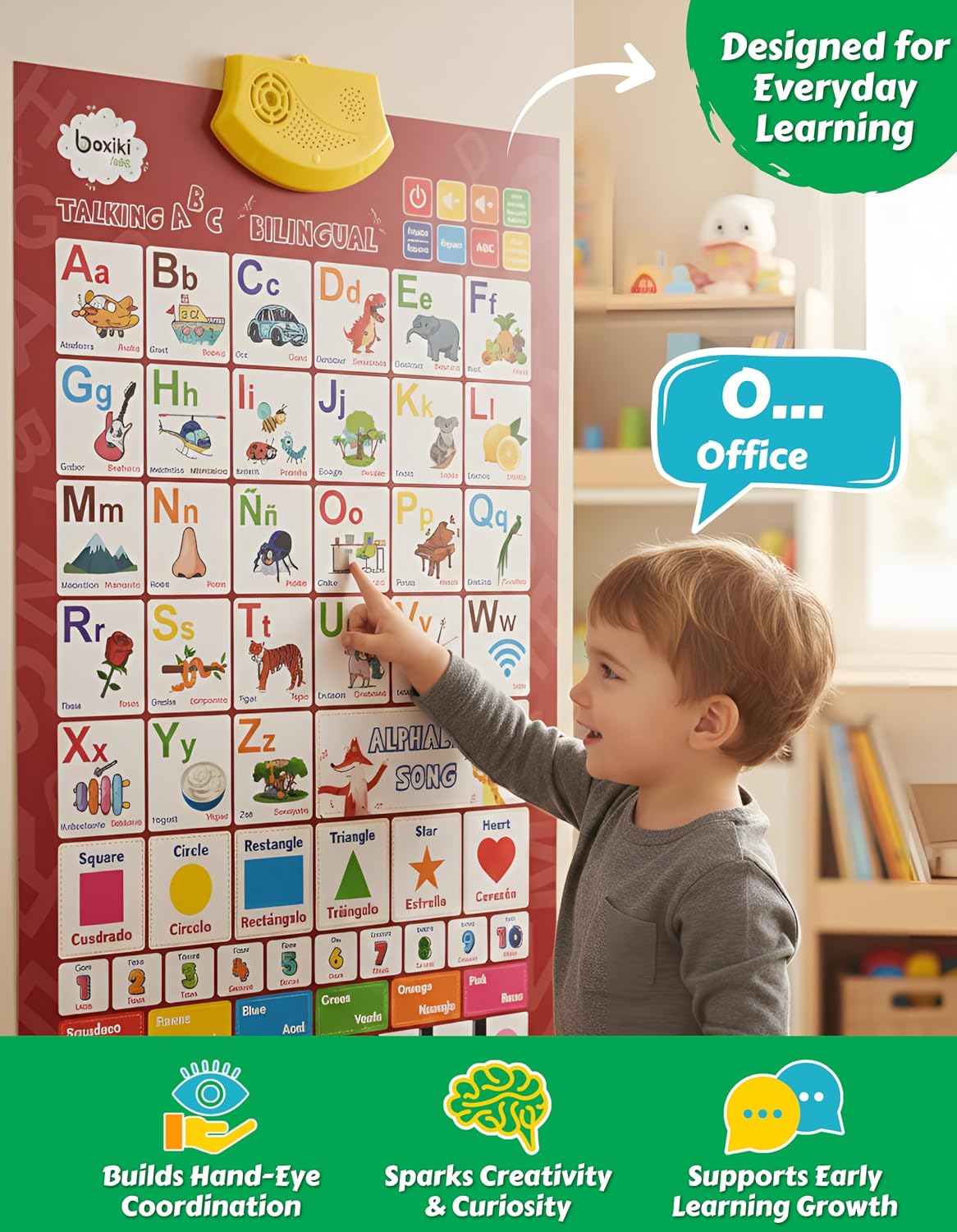 Bilingual English & Spanish Interactive Alphabet Wall Chart - ENG + ES (Chart) - image 4