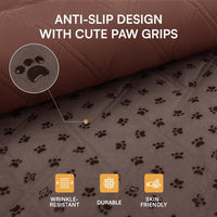 Luciphia Waterproof Couch Cover for Dogs - Coffee+brown / 52" x 82" - image 3