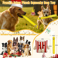 Tug of War Dog Toy, Squeaky Dog Toys Interactive Duck Puppy Toys – Essentials for Dogs - Red French Fry - image 3