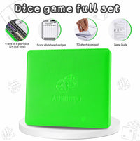 AUSIIBTO red and black Farkle dice tray and storage case with pearl dice - view 16