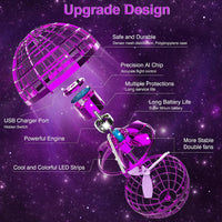 Ciniffo 2026 Upgraded Flying Orb Ball Toy with Dazzling Lights - Purple - image 4