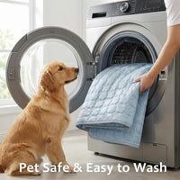 FunFurry Cooling Mat for Dogs，59"X40" Extra Large Pet Pad，Q-Max>0.5 - Light Blue / 30" x 20"（M） - image 3