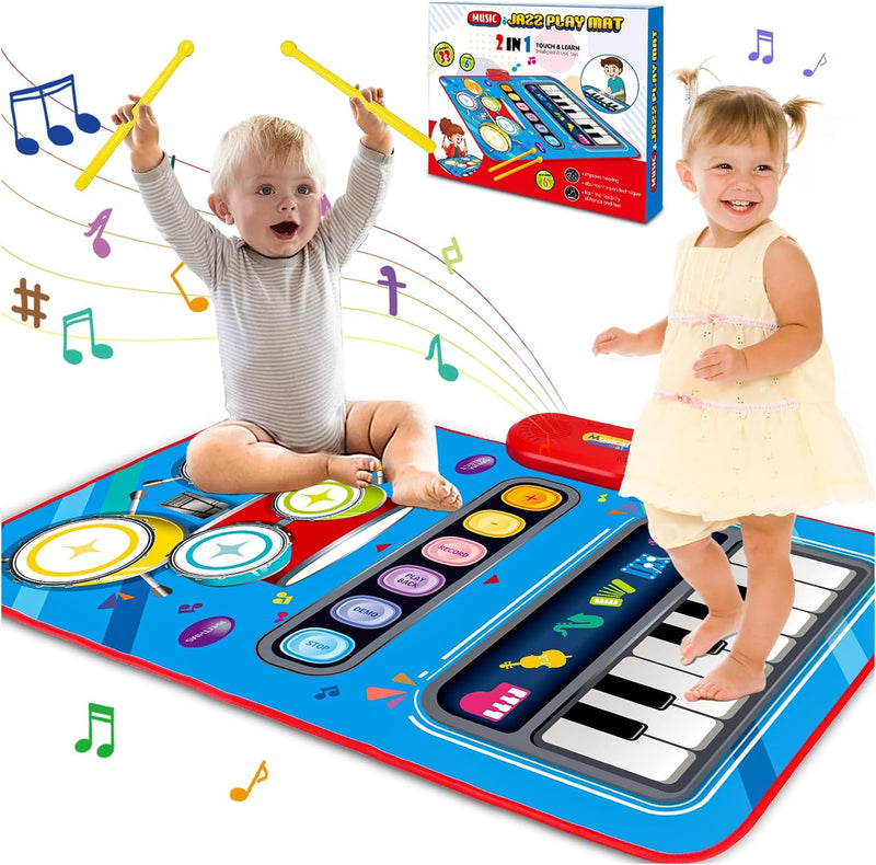 Baby Toys for 1 Year Old: 2 in 1 Baby Musical Mat Toddler Toys Age 1-2 – Fun for Kids & Family