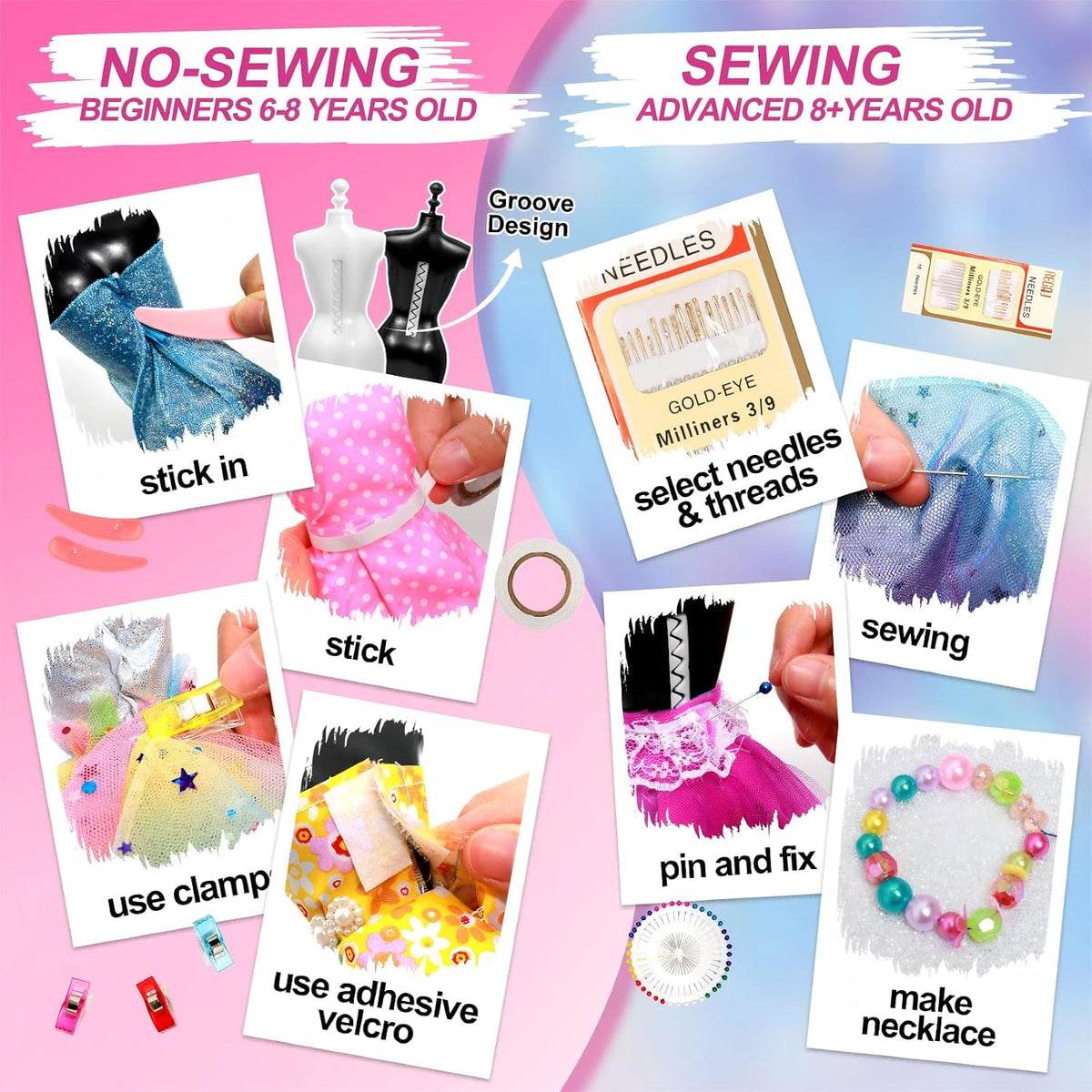 Axirata 1500+PCS Fashion Designer Kit for Girls with Fashion - 1500+PCS Fashion Design Kit - image 3