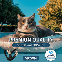 Flea and Tick Collar for Cats - 4 Pack, 32 Month Protection Treatment, Waterproof, Natural Prevention, Adjustable for Cats & Kittens (Black)
