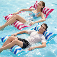 Jasonwell Inflatable Pool Hammock Float - Blue&Rose / Large / 2