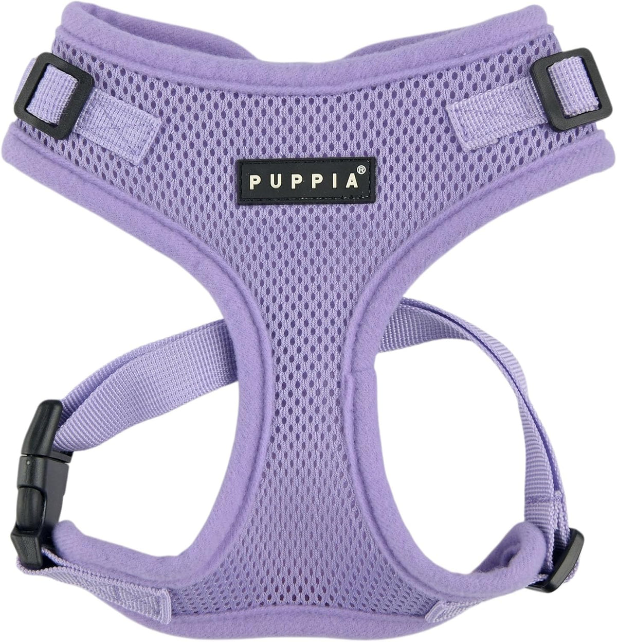 Authentic Puppia RiteFit Harness with Adjustable Neck - Violet / X-Large