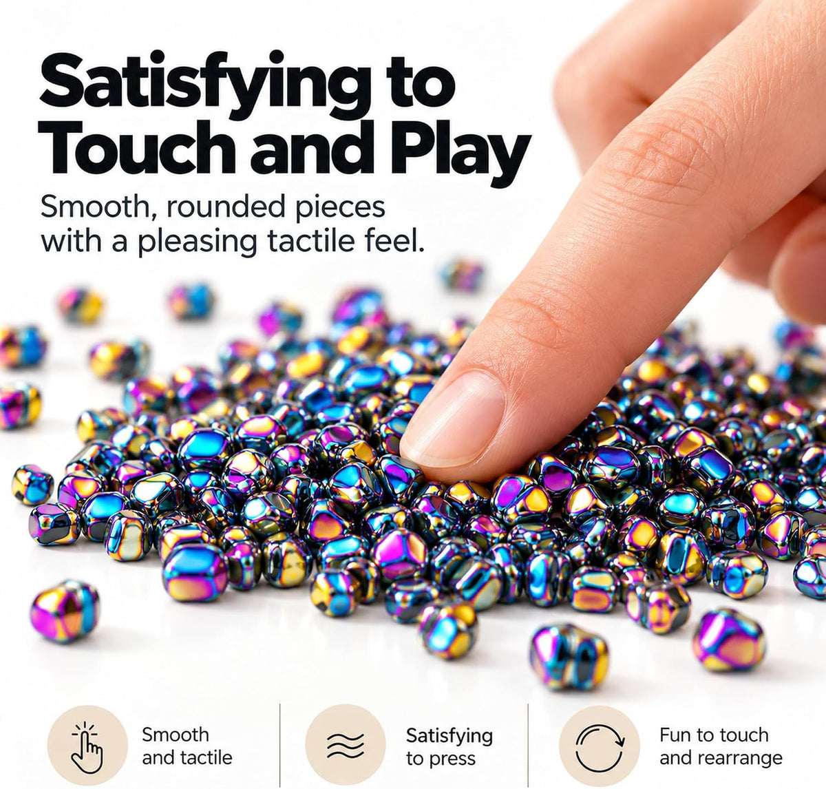 Fidget Toys for Adults and Teens 14+, 550+ Ferrite Pieces - 550 PCS - image 2