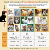 Cat Recovery Soft Collar.Waterproof Soft Recovery Cone Collar. Anti-bite and Anti-Lick Wound Healing Safe Adjustable Elizabethan Collar.(M)
