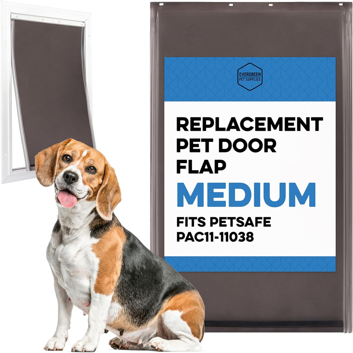 Evergreen Pet Supplies Replacement Dog Door Flap Compatible - Medium
