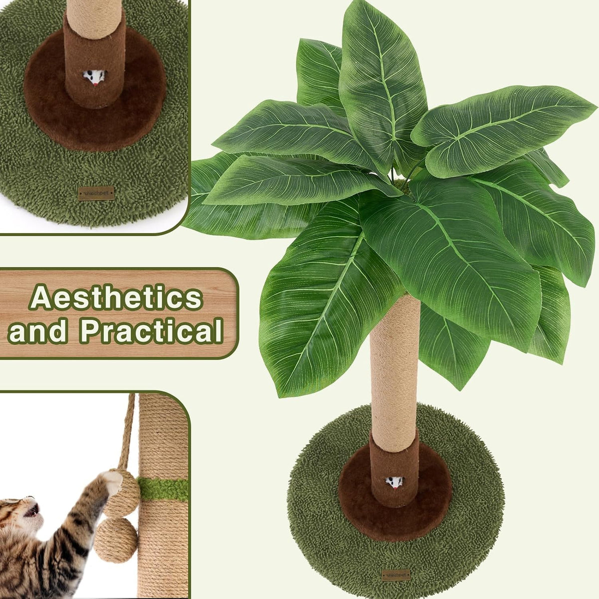 35" inch Cat Scratching Post - 35.4-Green / 35.4in - image 4