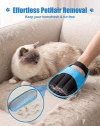 Lavendex 2-pack five-finger pet hair removal gloves for dogs and cats - view 2