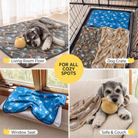 Luciphia 1 Pack 3 Blankets Super Soft Fluffy Premium Cute Cat Pattern - Playful Paws / 41x31 inch (Pack of 3) - image 2