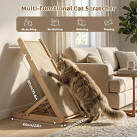 XiaZ Cat Scratcher, 23" Sisal Cats Scratching Board with 5 Adjustable Heights, No Assembly - 23.6"L x 13.7"W x 31"H - image 4