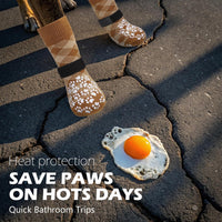 EXPAWLORER Dog Socks for Hot Pavement Summer to Prevent Licking Paws - X-Small / Khaki - image 3