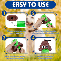 Letalong Dog Poop Bag With Holder - 10 Rolls - image 3