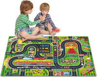 Oriate Kids Dream Mat Modern City Road Map Rug - Race Track Mat