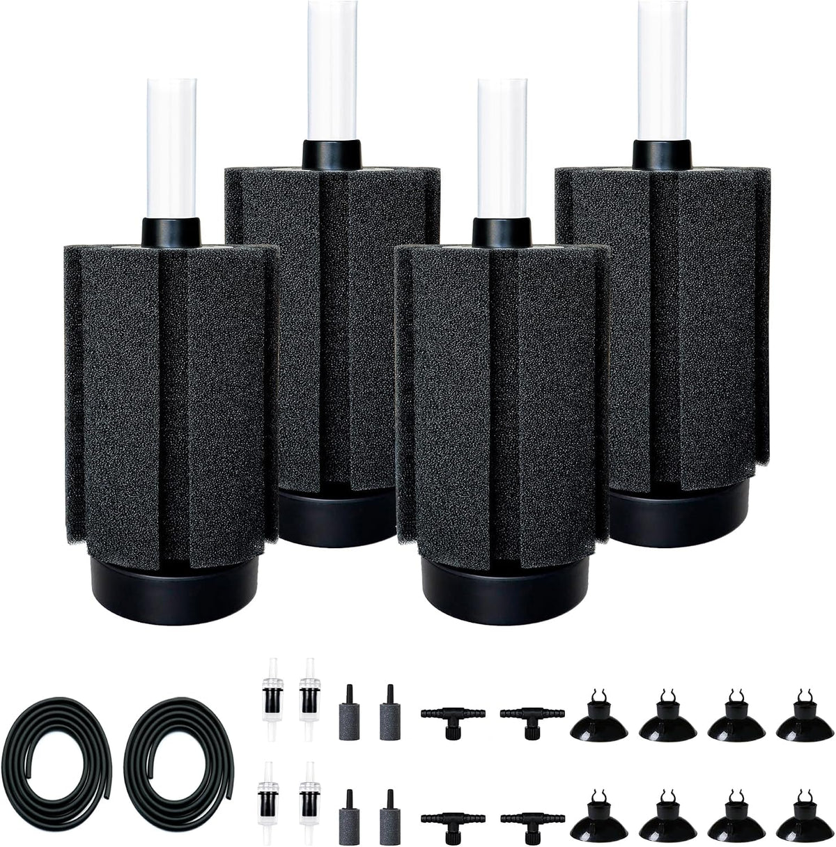 2Pcs Aquarium Sponge Filter - Small(4 Pack)