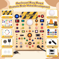 Busy Board with LED Light Switches - Large Busy Board - image 2