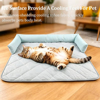 Dog Cooling Mat, Premium Lightweight Pet Cooling Blanket Bed Cover for Dogs, Cat, Puppies | Ice - Large / Cooling Mat+Pillow - image 4