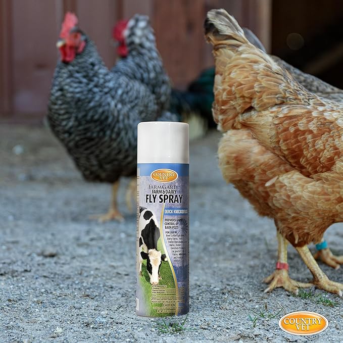County Vet FarmGard Farm and Dairy Fly Spray -16 oz - (Case of 6) - 349316CVB - Provides Rapid Control of Barn Pests