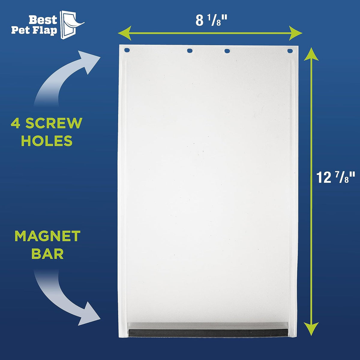 Best Pet Flap Large Replacement Dog Door Non PVC Flap Fits PetSafe - Medium 8 1/8" x 12 7/8" - image 4