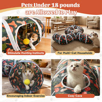 Cat Tunnel for Indoor Entertainment - Octopus-shaped With Mat - image 4