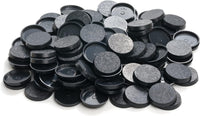 EasyPegs 25mm textured plastic round bases for miniatures, 120 count
