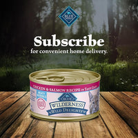 Blue Buffalo Wilderness Wild Delights Meaty Morsels Natural Wet Cat Food, Chicken & Salmon in Tasty Gravy, 3-oz. Cans, 24-Pack