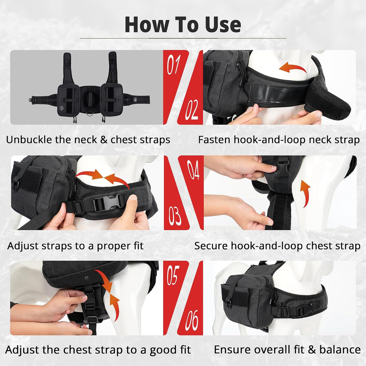 Himal Outdoors Dog Backpack & Saddle Bag - Black - image 4