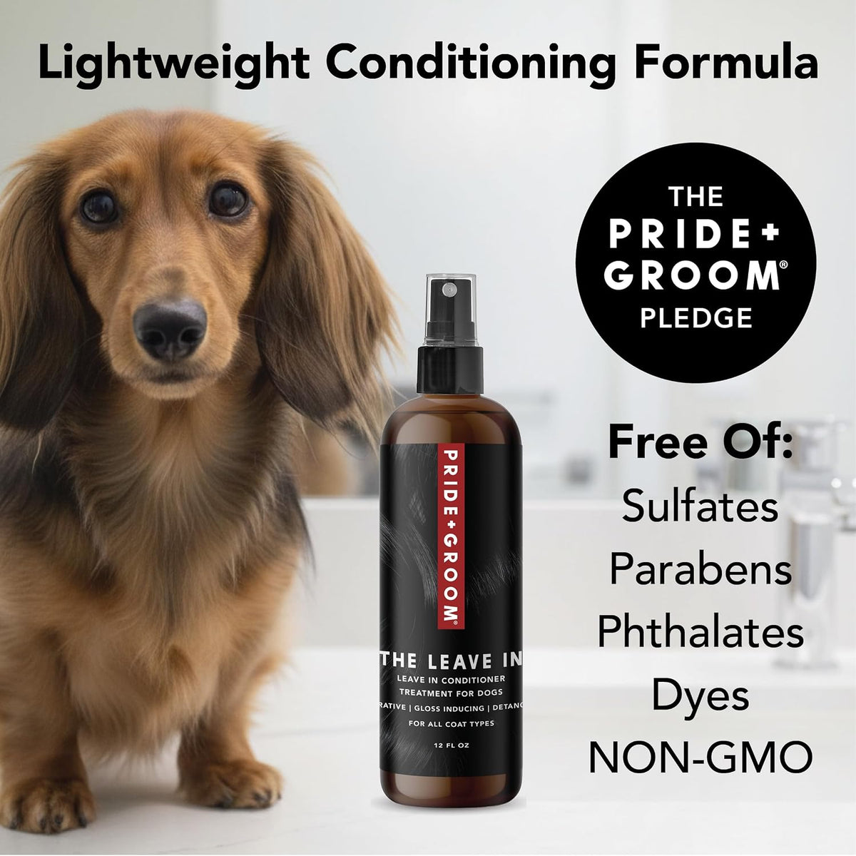 Pride and Groom The Leave In dog conditioner and detangler spray, 12 fl oz - view 4