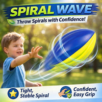 Liberty Imports 3-pack of 8.5 inch soft foam footballs for kids in blue and neon yellow - view 3