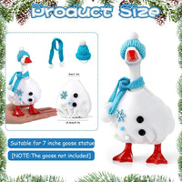 7 Inch Mini Desk Goose Outfits - Winter Color(snowman) - image 3