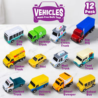 Tub Works Vehicles Bath Cars Mold Free Bath Toys, Sealed - City Cars - 12pk - image 3