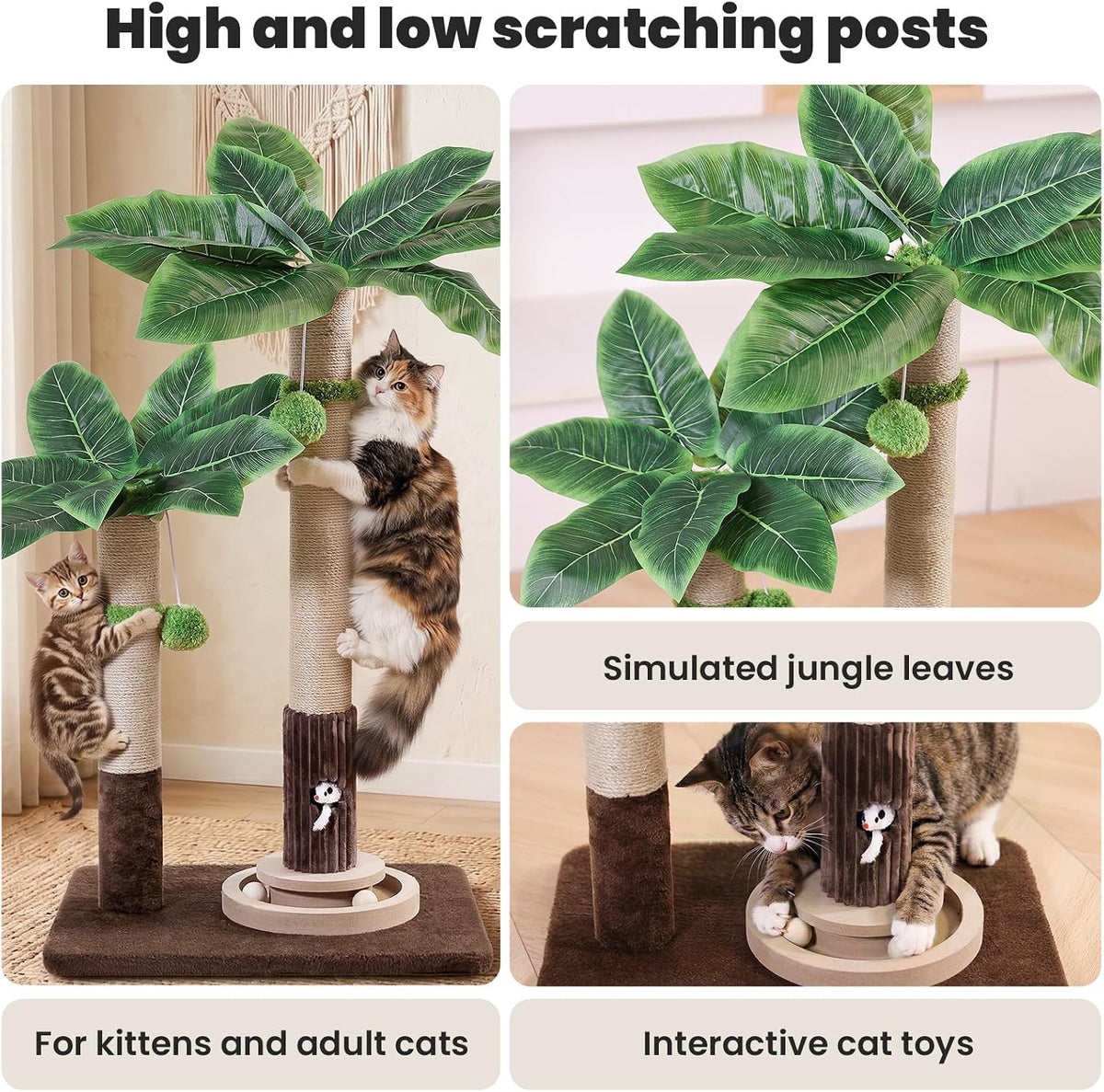 35" inch Cat Scratching Post - 37.8-Green / 37.8in - image 3