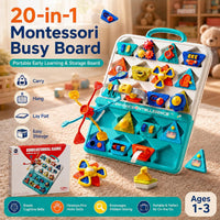 WYCYJU 10-sided busy cube for toddlers with spinner, steering wheel, gears and shift lever - view 3