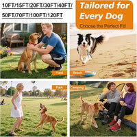Tresbro 25 FT Dog Tie Out Cable with Spring, Shock Absorbing Tether Chains for Outside Aavilable in 10/15/20/25/30/40/50/70/100/120 FT, Heavy Duty Leads for Yard for Medium & Large Dogs Up to 500 LBS