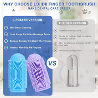 Dog Toothbrush Dogs Tooth Brushing Kit 4 Pack Dog Finger Toothbrush for Dogs Teeth Cleaning& Dental Care,Dogss Tooth Brush Pet Toothbrush